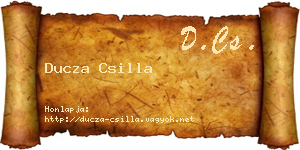 Ducza Csilla névjegykártya